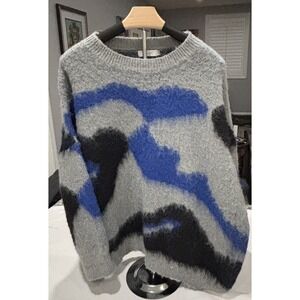 Oversized Thanne Sweater Geometrical Elder Statesman Style Knit Sweater S/M